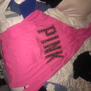 oversized pink sweater